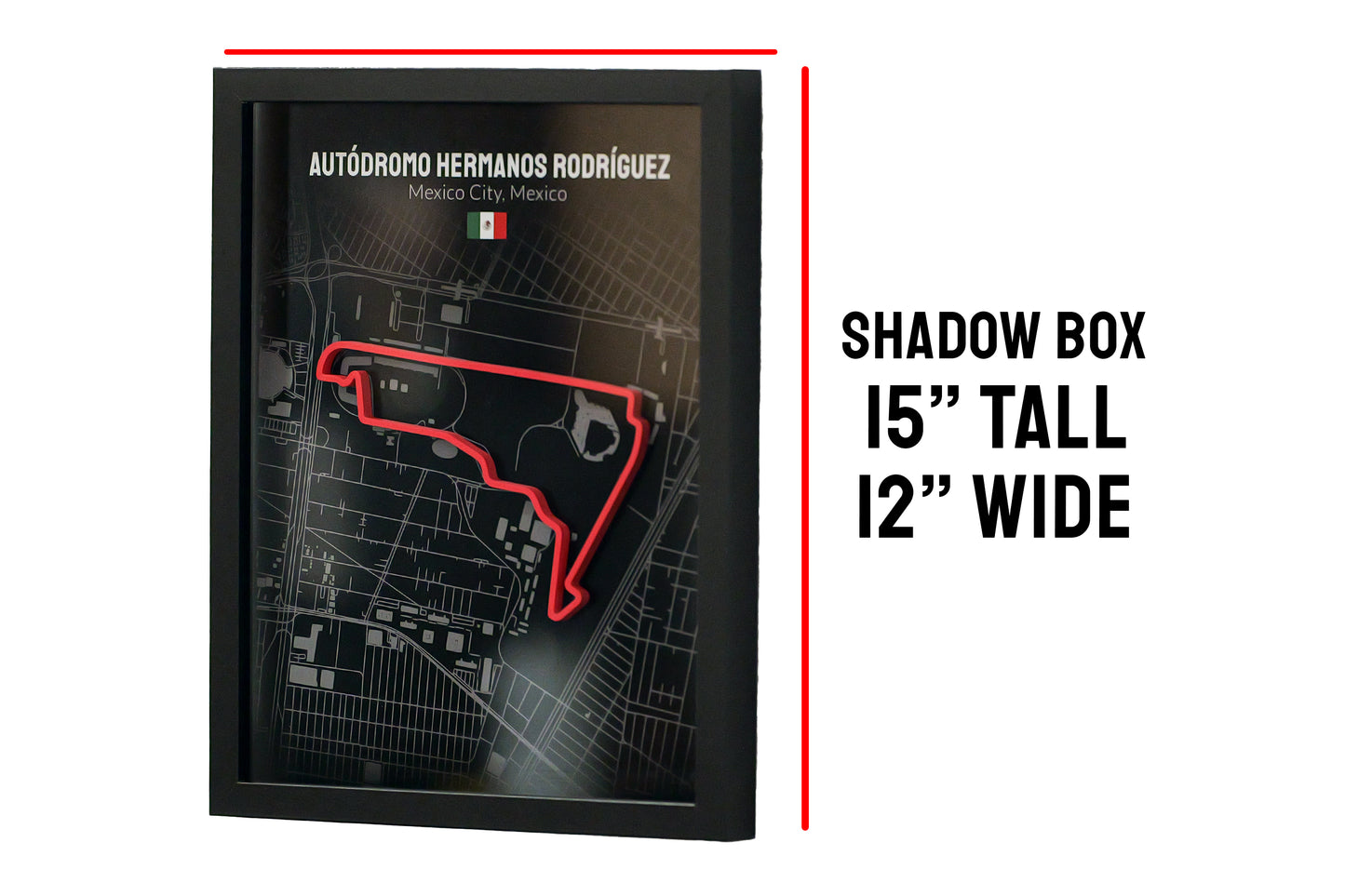 Albert Park Australian Grand Prix - 11x14 Shadow Box - Black Background