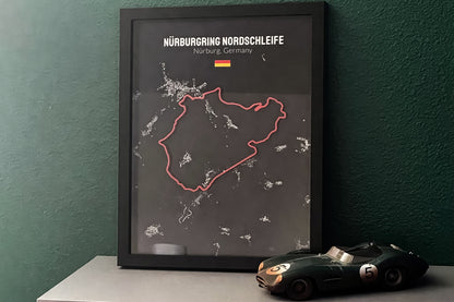 Monaco Grand Prix - 11x14 Shadow Box - White Background